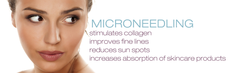 Microneedling stimulates colagen, improves fine lines, reduces sun spots, and increases absorption of skin care productws.