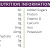 high protein orange single shot nutritional information